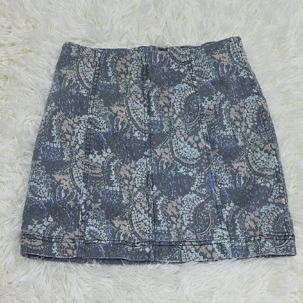 Free People Mini Skirt in Vibrant Floral